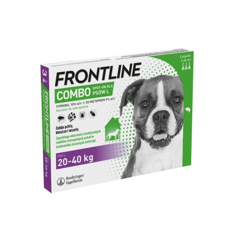 Frontline (Boehringer Ingelheim) FRONTLINE Combo Spot-On Dla Psów 3x2,68ml