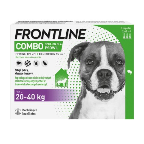 Frontline (Boehringer Ingelheim) FRONTLINE Combo Spot-On Dla Psów 3x2,68ml