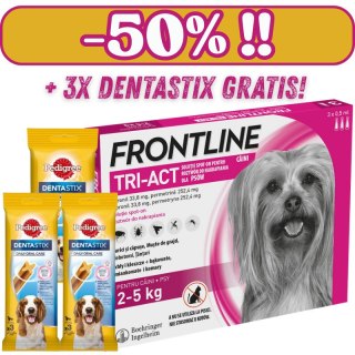 Frontline (Boehringer Ingelheim) FRONTLINE Tri-Act Dla Psów 3x0,5ml