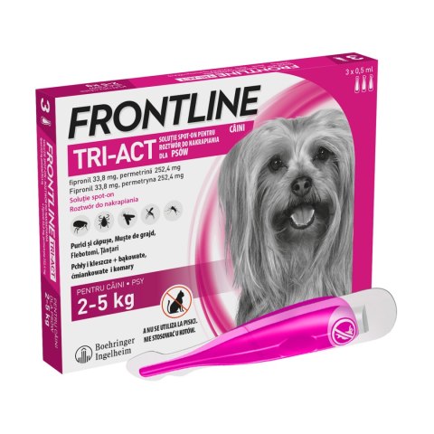 Frontline (Boehringer Ingelheim) FRONTLINE Tri-Act Dla Psów 3x0,5ml