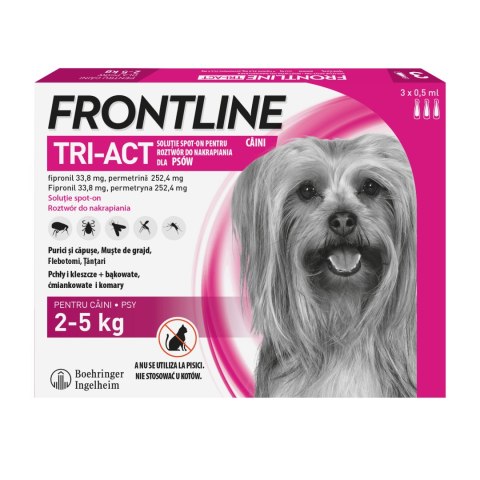 Frontline (Boehringer Ingelheim) FRONTLINE Tri-Act Dla Psów 3x0,5ml