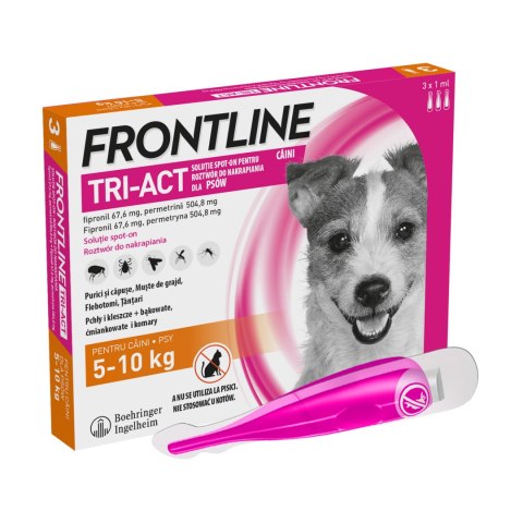 Frontline (Boehringer Ingelheim) FRONTLINE Tri-Act Dla Psów 3x1ml