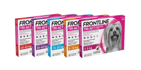 Frontline (Boehringer Ingelheim) FRONTLINE Tri-Act Dla Psów 3x2ml