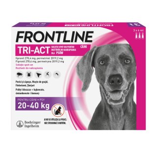 Frontline (Boehringer Ingelheim) FRONTLINE Tri-Act Dla Psów 3x4ml