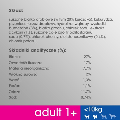Perfect Fit PERFECT FIT Adult 1+ Małe Rasy Z Kurczakiem 825g