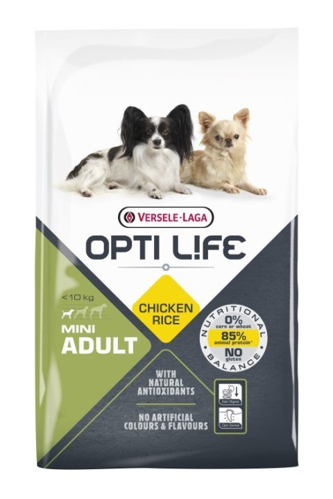 Versele-Laga Versele-Laga Opti Life Adult Mini Kurczak Z Ryżem Dla Małych Ras 7,5kg