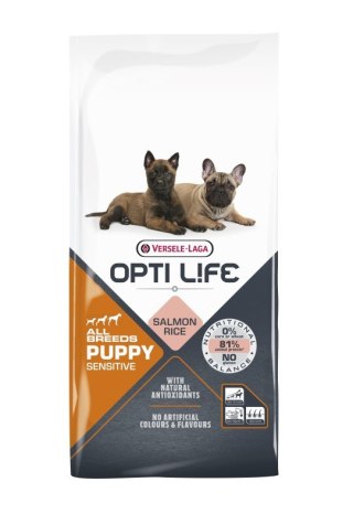 Versele-Laga Versele-Laga Opti Life Puppy Sensitive Łosoś Z Ryżem 12,5kg