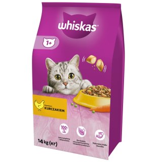 Whiskas WHISKAS Karma Sucha Dla Kota 1+ Z Kurczakiem 14kg