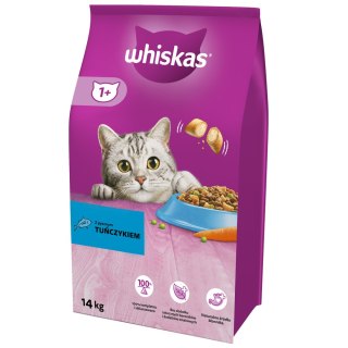 Whiskas WHISKAS Karma Sucha Dla Kota 1+ Z Tuńczykiem 14kg