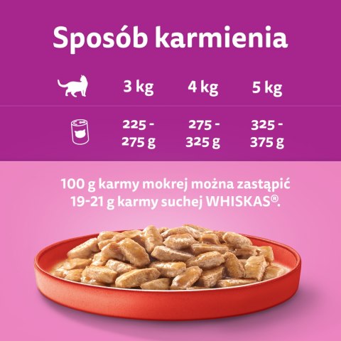 Whiskas WHISKAS Mokra Karma Dla Kota 1+ Z Wołowiną W Sosie 400g