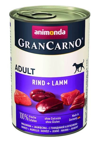 Animonda Animonda Grancarno Adult Dog Wołowina + Jagnięcina 400g
