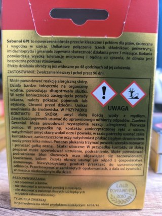 Laboratorium DermaPharm Laboratorium DermaPharm Sabunol Czerwona Obroża Przeciw Pchłom I Kleszczom Dla Psa 50cm