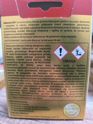 Laboratorium DermaPharm Laboratorium DermaPharm Sabunol Czerwona Obroża Przeciw Pchłom I Kleszczom Dla Psa 75cm