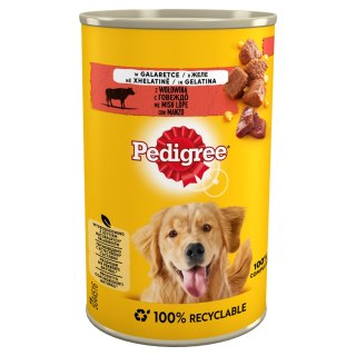 Pedigree Pedigree Mokra Karma Dla Dorosłych Psów Z Wołowiną W Galarecie Puszka 400g