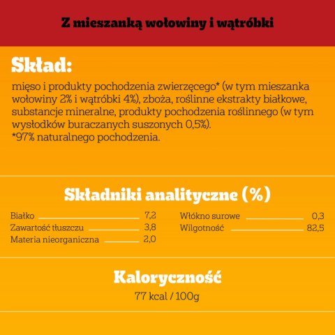 Pedigree Pedigree Mokra Karma Dla Dorosłych Psów Z Wołowiną W Galarecie Puszka 400g