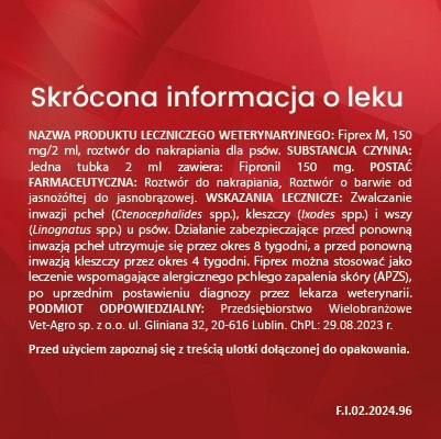 Vet-Agro Fiprex M 2ml