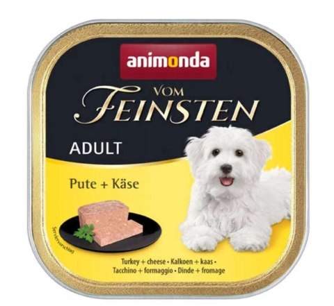 Animonda ANIMONDA Dog Vom Feinsten Adult indyk z żółtym serem 150g