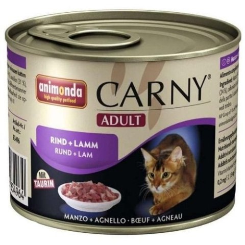 Animonda Animonda Cat Carny Adult Wołowina I Jagnięcina 200g