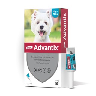 Bayer Bayer Advantix Krople Na Kleszcze I Pchły 1ml