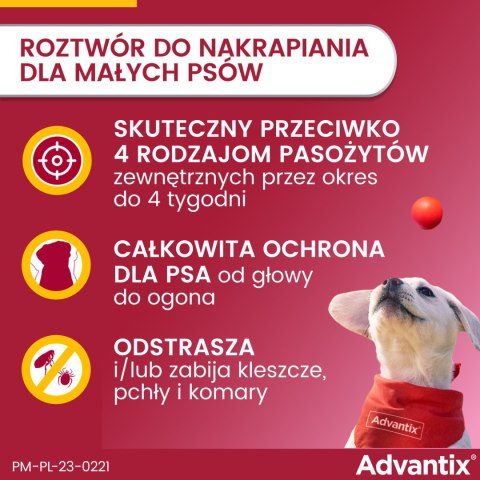 Bayer Bayer Advantix Krople Na Kleszcze I Pchły 1ml