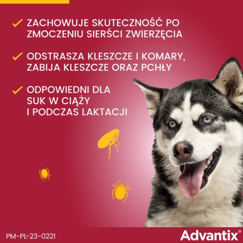 Bayer Bayer Advantix Krople Na Kleszcze I Pchły 4x2,5ml