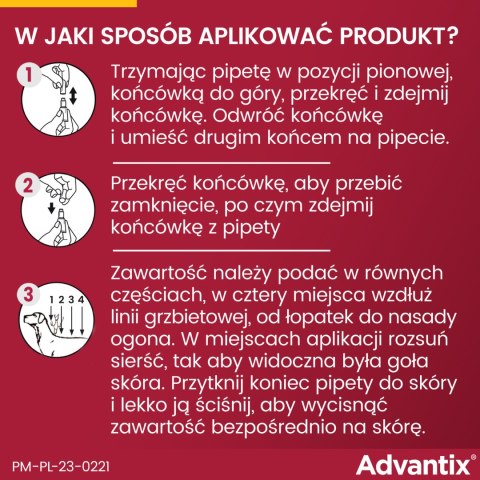 Bayer Bayer Advantix Krople Na Kleszcze I Pchły 4x2,5ml