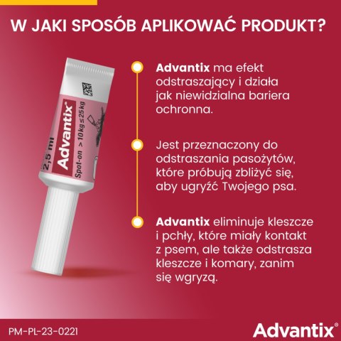 Bayer Bayer Advantix Krople Na Kleszcze I Pchły 4x2,5ml