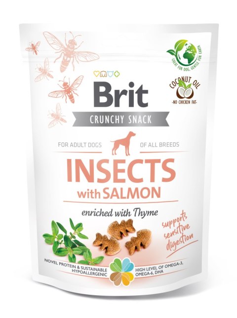 Brit Brit Care Dog Crunchy Cracker Insects Rich In Salmon 200g