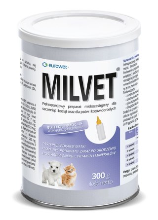 Eurowet Eurowet Milvet Mleko Zastępcze Dla Szczeniąt I Kociąt 300g