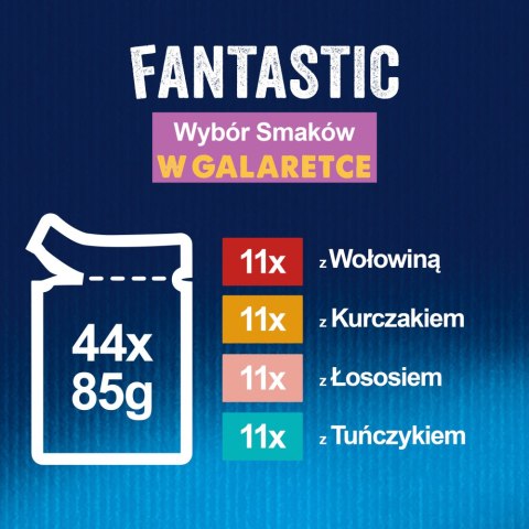Felix Felix Fantastic Mix Mięsny W Galaretce 44x85g