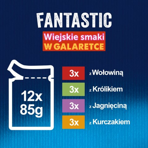 Felix Felix Fantastic Wiejskie Smaki W Galaretce 12x85g