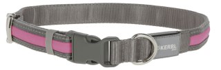 KERBL Obroża Podświetlana Light & Reflex Różowa 35-50cm