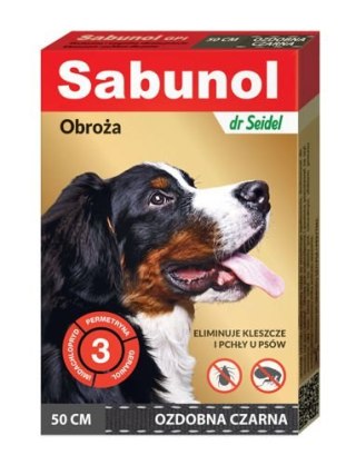 Laboratorium DermaPharm Laboratorium DermaPharm Sabunol Czarna Obroża Przeciw Pchłom I Kleszczom Dla Psa 50cm