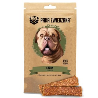 Paka Zwierzaka Paka Zwierzaka Stripsy 100% Królik 80g
