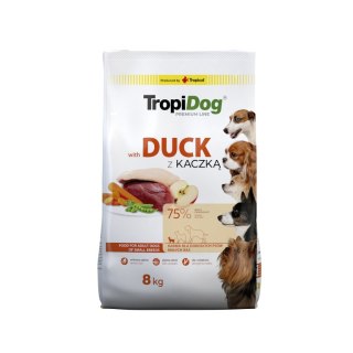 Tropidog Tropidog Premium Adult Small Breeds Z Kaczką I Ryżem 8kg