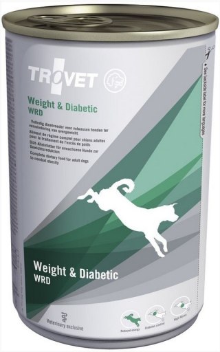 Trovet TROVET WRD Weight & Diabetic Dla Psa Puszka 400g