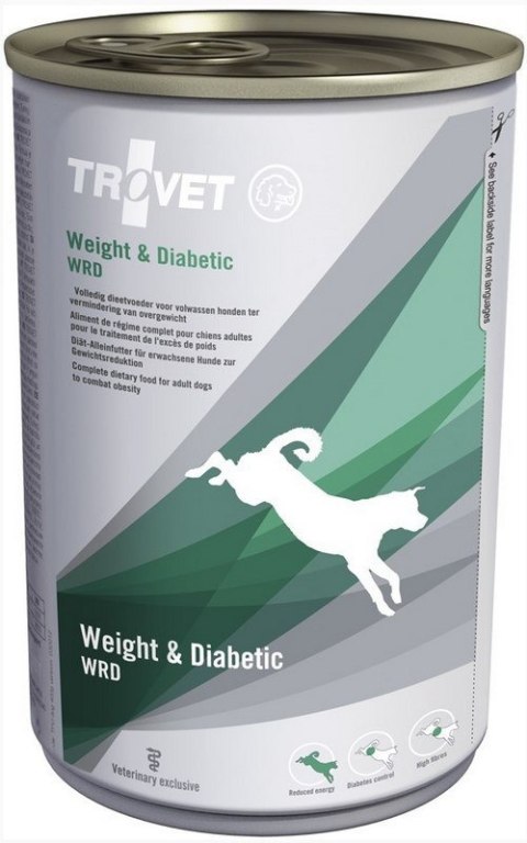 Trovet TROVET WRD Weight & Diabetic Dla Psa Puszka 400g