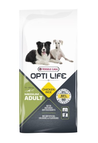 Versele-Laga Versele-Laga Opti Life Adult Medium Z Kurczakiem I Ryżem 12,5kg