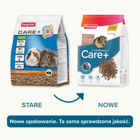 BEAPHAR BEAPHAR Care+ Guinea Pig Karma Super Premium Dla Świnek Morskich 1,5kg