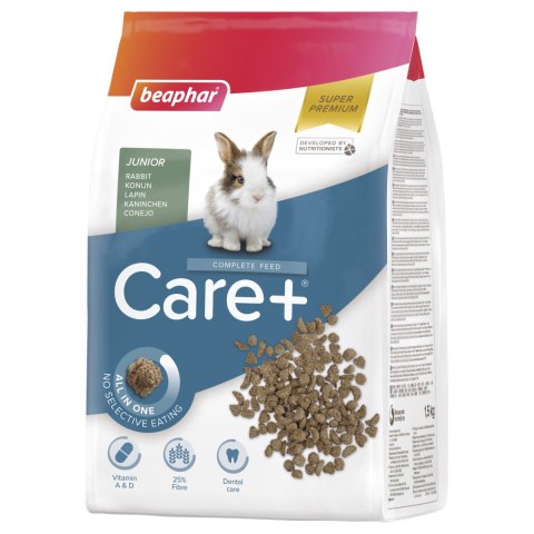 BEAPHAR BEAPHAR Care+ Rabbit Junior Karma Super Premium Dla Młodych Królików 1,5kg
