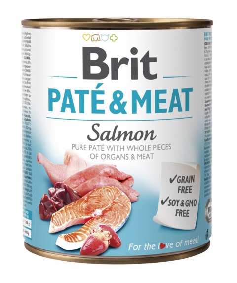 Brit Brit Pate & Meat Salmon 800g