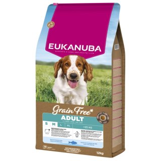 Eukanuba Eukanuba Adult Small&Medium Grain Free Łosoś 12kg