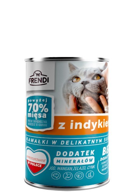 Frendi Frendi Kawałki W Delikatnym Sosie Z Indykiem 400g
