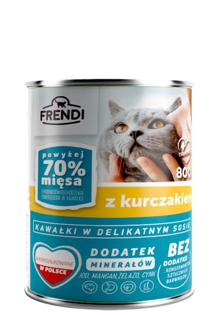 Frendi Frendi Kawałki W Delikatnym Sosie Z Kurczakiem 800g