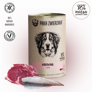 Paka Zwierzaka Paka Zwierzaka Wołowina I Śledź 400g