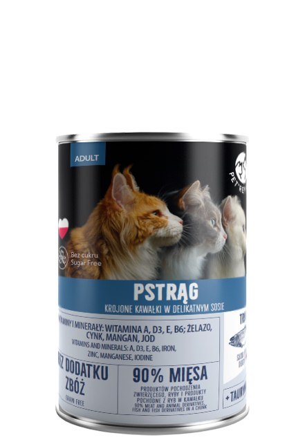 Pet Republic PetRepublic Pstrąg Krojone Kawałki W Delikatnym Sosie 400g