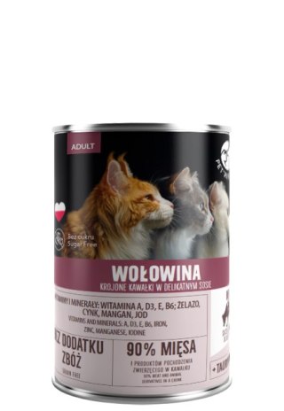 Pet Republic PetRepublic Wołowina Krojone Kawałki W Delikatnym Sosie 400g