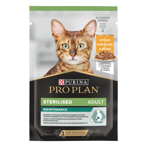 Purina Pro Plan Purina Pro Plan Sterilised z kurczakiem dla kota 85g