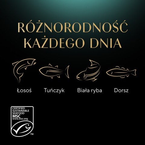 Sheba Sheba Delicacy Rybne Smaki W Galaretce, Z Łososiem, Z Białą Rybą, Z Tuńczykiem, Z Dorszem 80x85g
