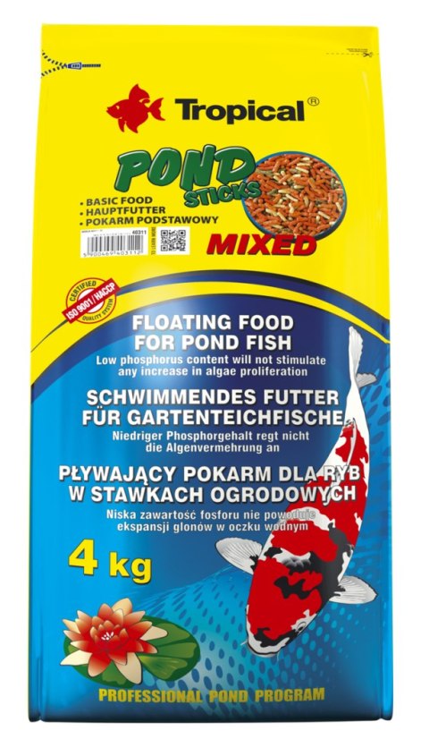 Tropical TROPICAL Pond Sticks Mixed 4kg